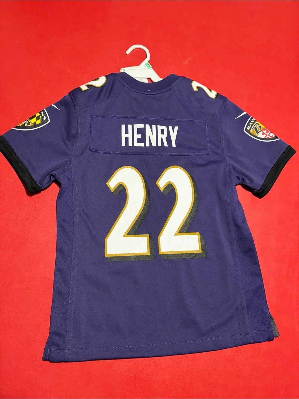 NWT Nike Baltimore Ravens Youth #22 Purple Football Jersey